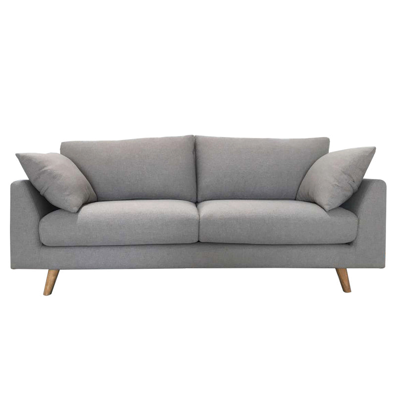 32.3 " H Contemporary Linen Flared Arm Loveseat with Pillows