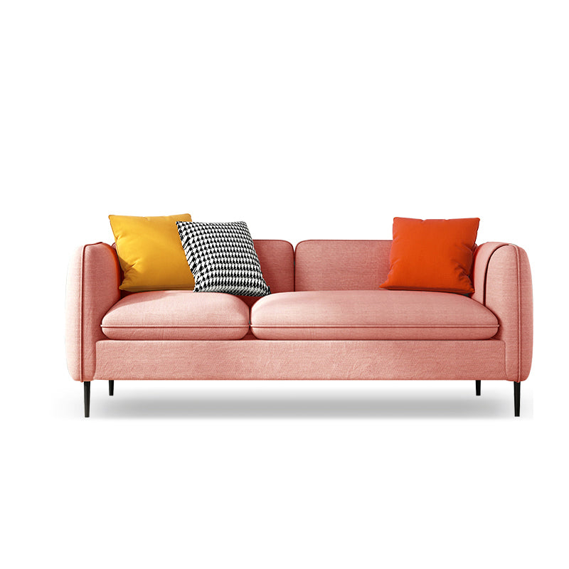 29.92 " H Contemporary 3-seater Cotton Blend Square Arm Sofa