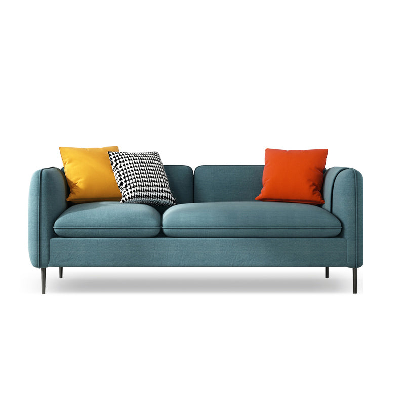 29.92 " H Contemporary 3-seater Cotton Blend Square Arm Sofa