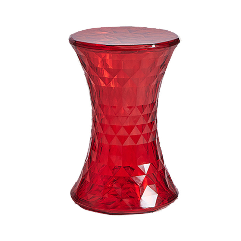Contemporary 19" Tall Side End Table Plastic Round Side End Table