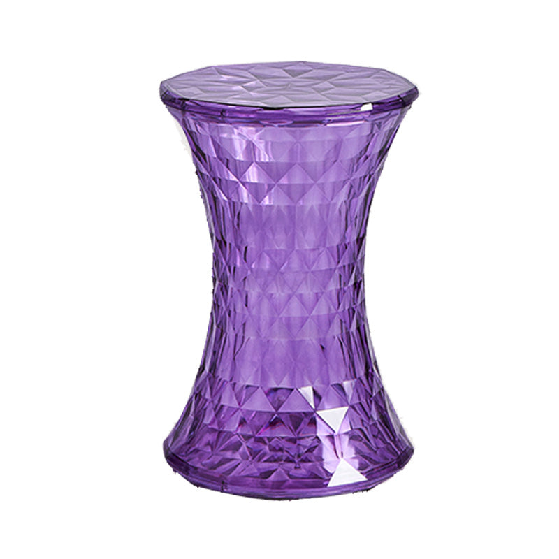 Contemporary 19" Tall Side End Table Plastic Round Side End Table