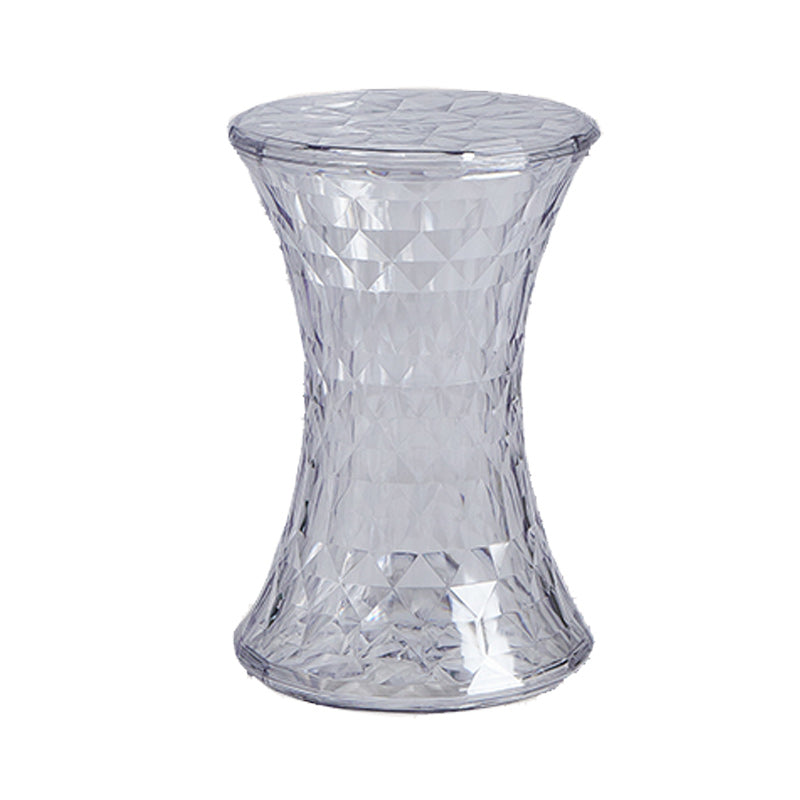 Contemporary 19" Tall Side End Table Plastic Round Side End Table