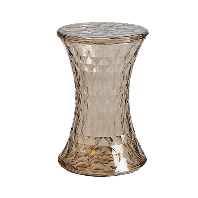 Contemporary 19" Tall Side End Table Plastic Round Side End Table