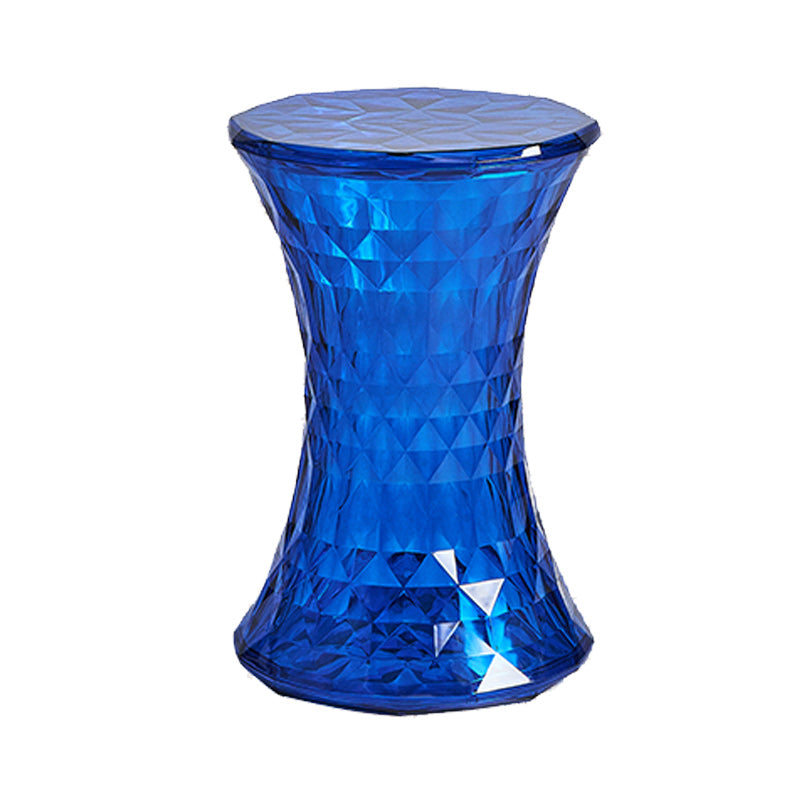 Contemporary 19" Tall Side End Table Plastic Round Side End Table