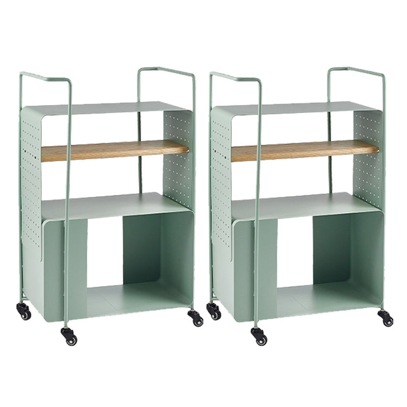 Mid-Century Rectangular Side Table 36.6" Tall Metal Corner Table