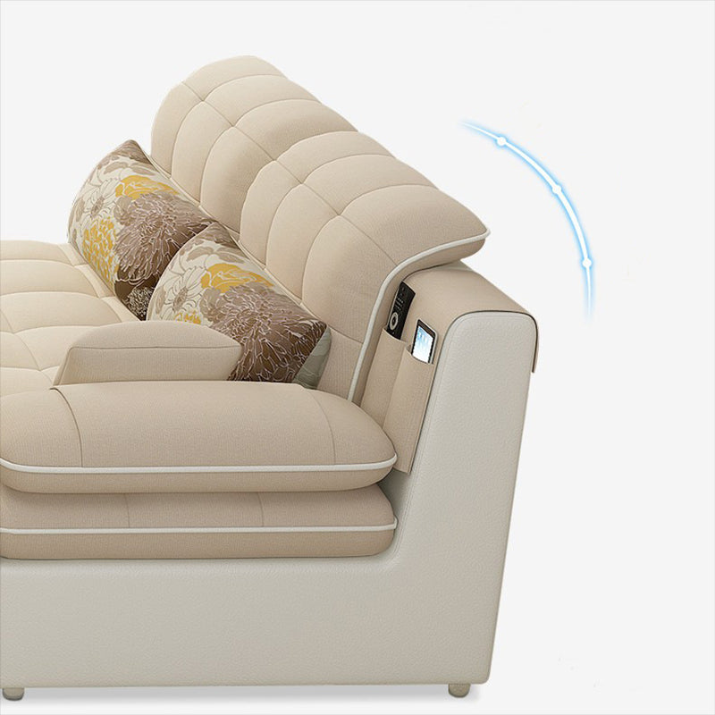 Contemporary Pillow Top Arm Stationary Living Room Sofa Chaise