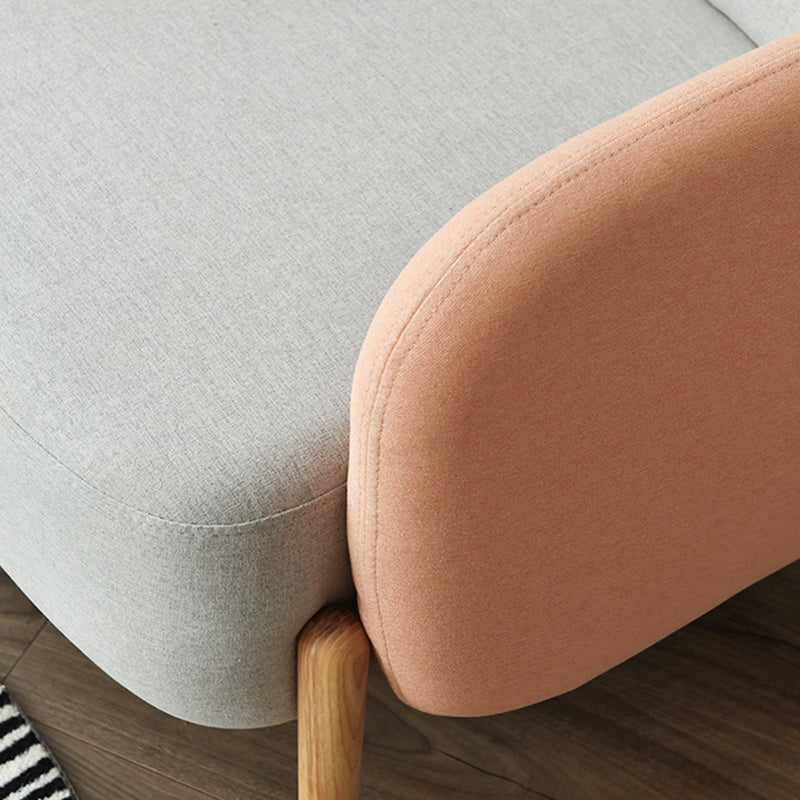 29.52" Wide Linen Arm Chair Square Arms Included Chair with Basic Four Leg