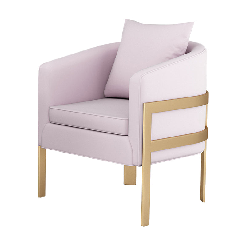 23.62" Wide Velvet Barrel Chair Arms Included Chair for Living Room