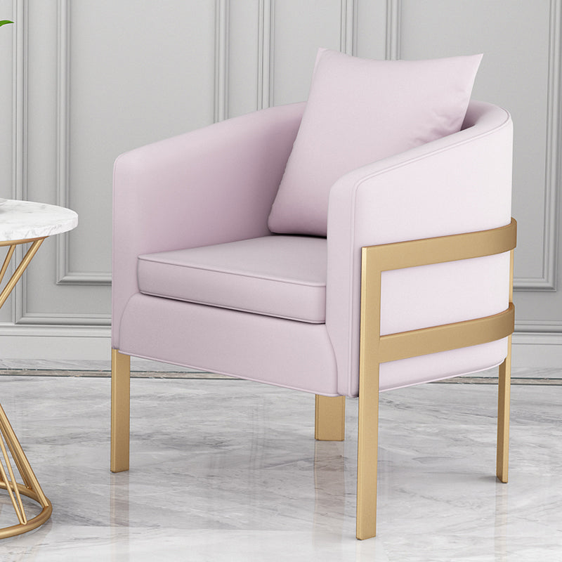 23.62" Wide Velvet Barrel Chair Arms Included Chair for Living Room