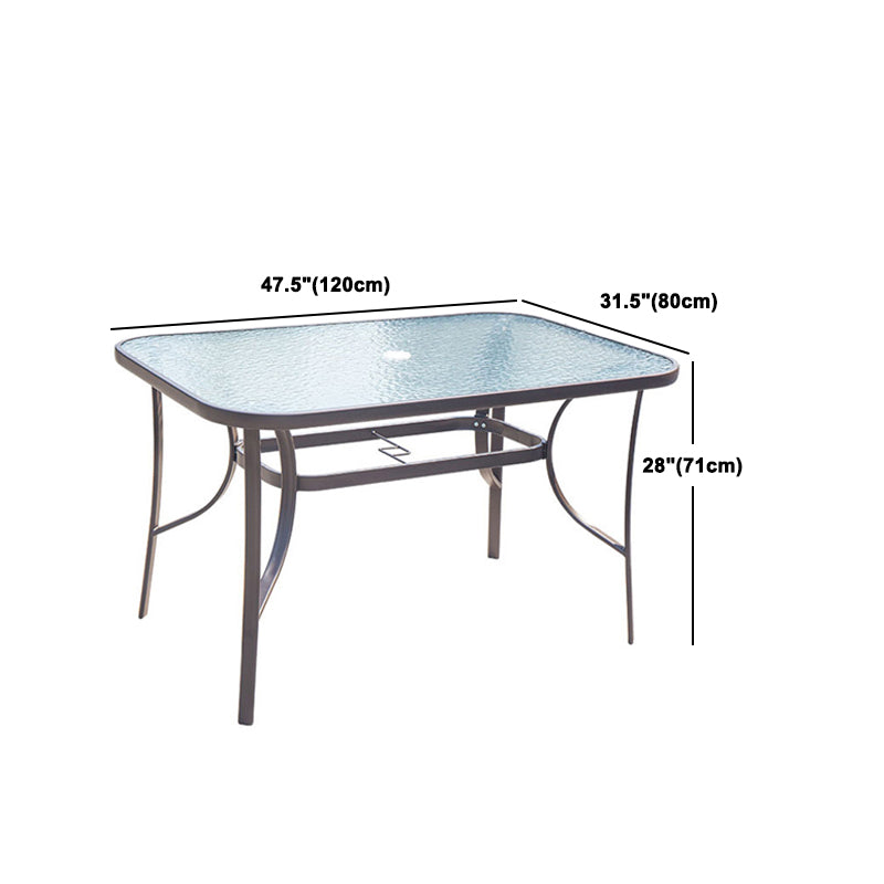 Modern Dining Set 1/5/6/7 Piece Glass Dining Table Set for Outdoor