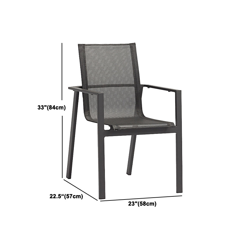 Modern Dining Table Set 1/4/7/9 Piece Metal Patio Dining Table for Garden