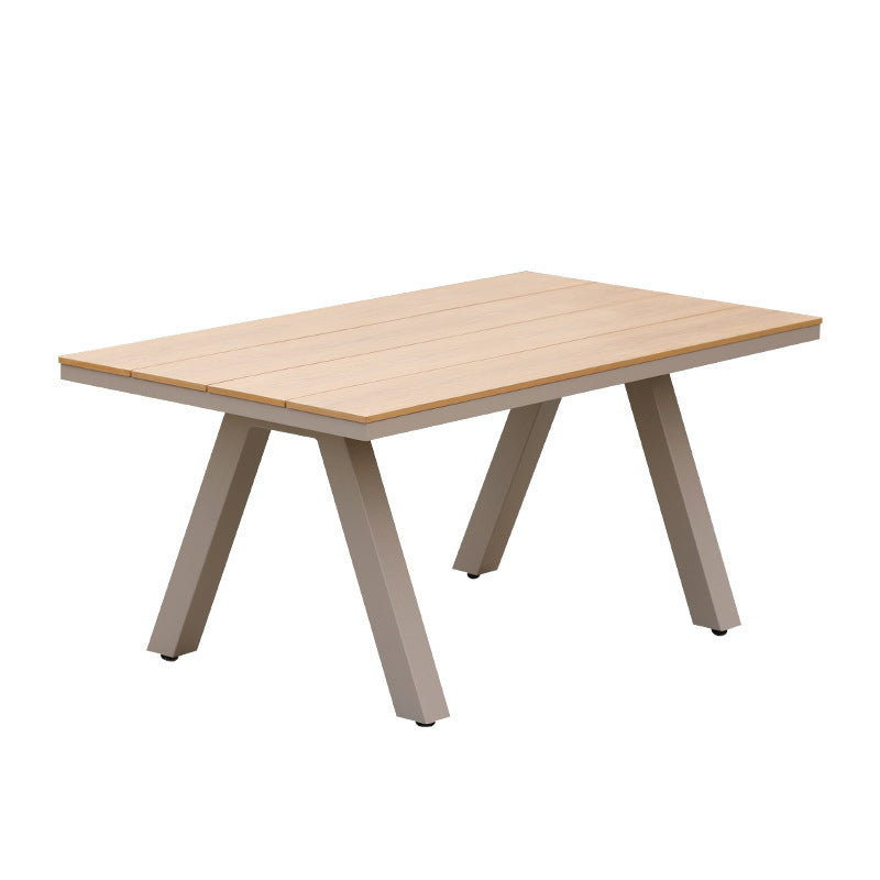 Bohemian Style Dining Table Set 1/3/5/7 Piece Wood and Metal Dining Set for Patio