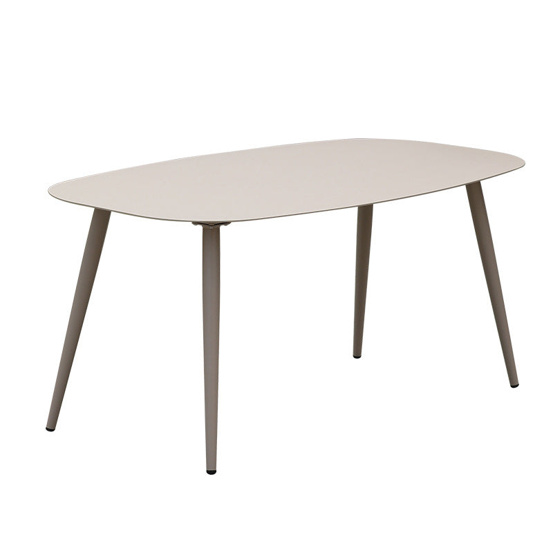 Bohemian Style Dining Table Set 1/3/5/7 Piece Wood and Metal Dining Set for Patio