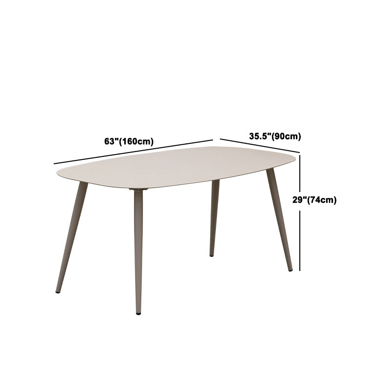 Bohemian Style Dining Table Set 1/3/5/7 Piece Wood and Metal Dining Set for Patio