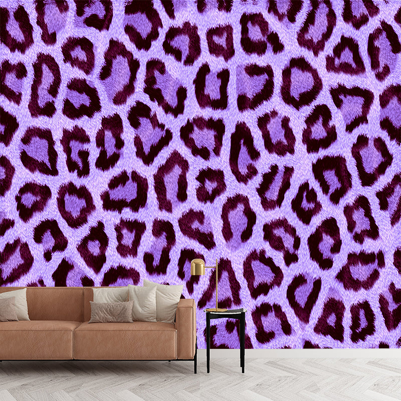 Leopard Print Wallpaper Environment Friendly Mildew Resistant Indoor Wall Mural