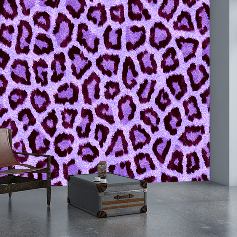 Leopard Print Wallpaper Environment Friendly Mildew Resistant Indoor Wall Mural