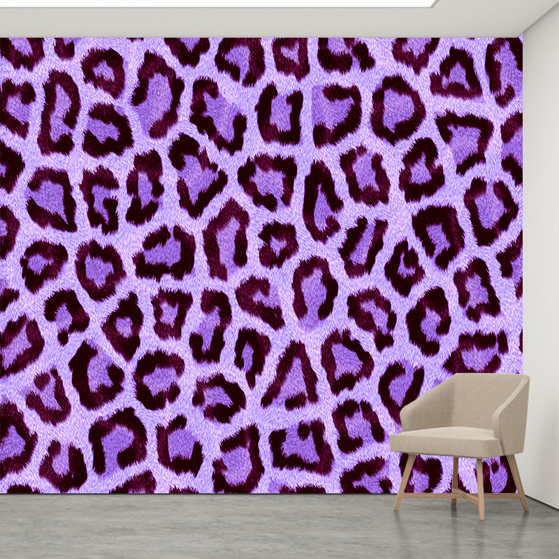Leopard Print Wallpaper Environment Friendly Mildew Resistant Indoor Wall Mural