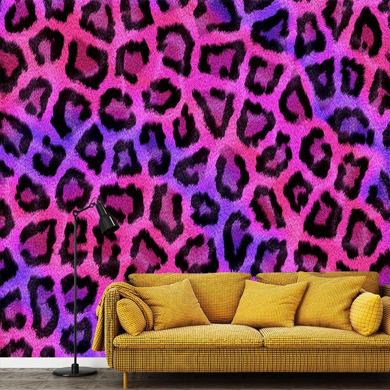Leopard Print Wallpaper Environment Friendly Mildew Resistant Indoor Wall Mural