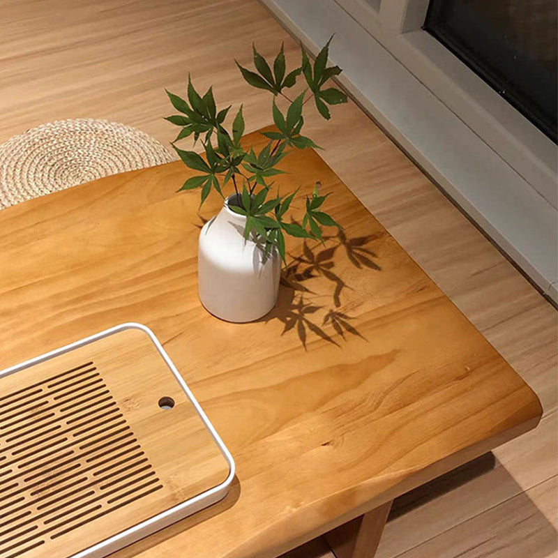 Scandinavian Sled Coffee Cocktail Table in Pine Wood Coffee Table