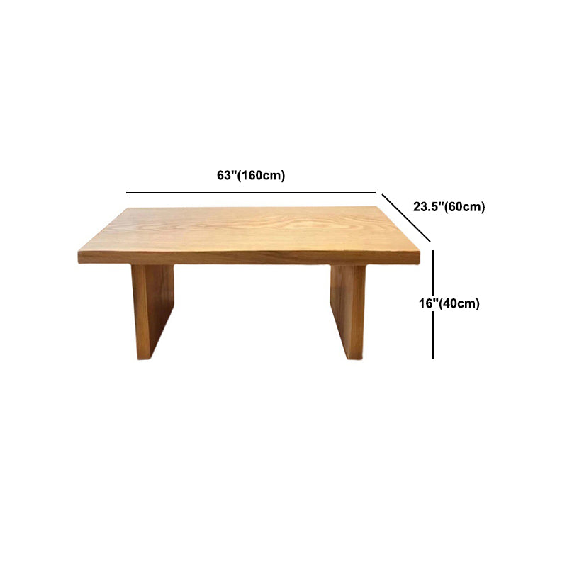Scandinavian Sled Coffee Cocktail Table in Pine Wood Coffee Table