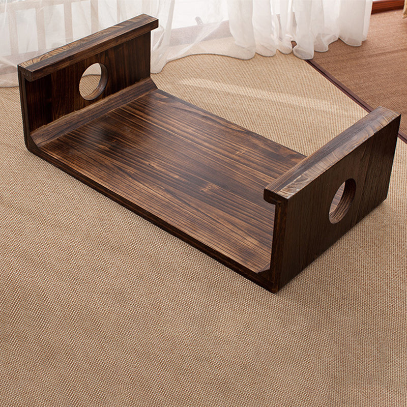 Nordic Cocktail Table Sled Solid Wood Rectangle Single Coffee Table