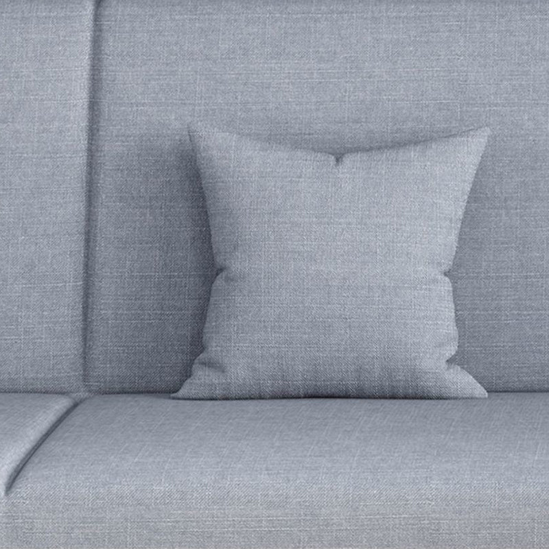 31.5 " H Contemporary Cotton Blend Armless Convertible Sleeper Sofa with 2 Pillows