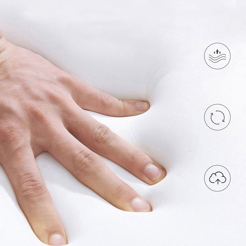 31.5 " H Contemporary Cotton Blend Armless Convertible Sleeper Sofa with 2 Pillows