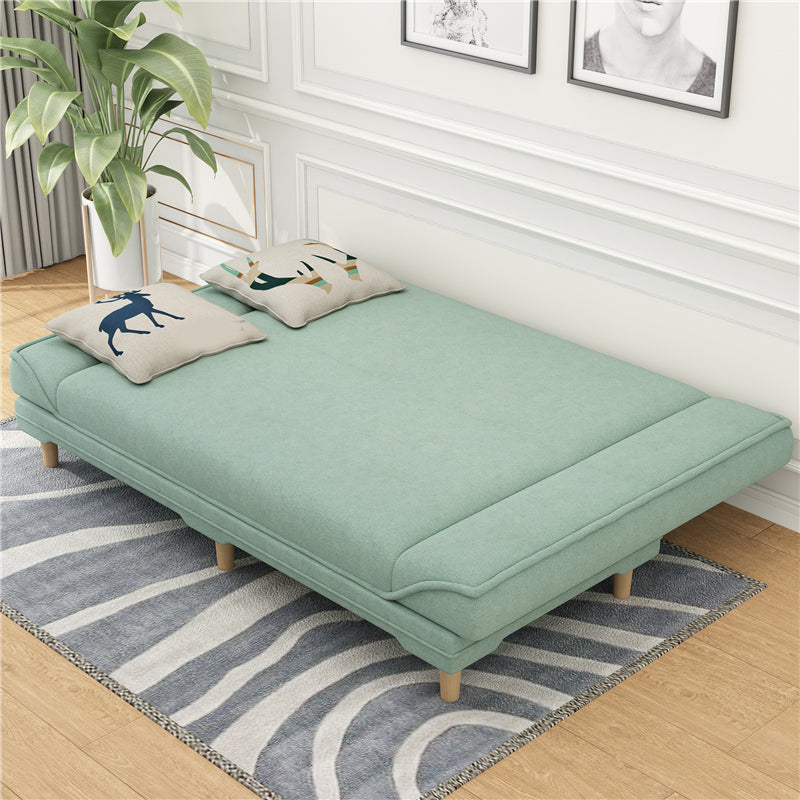 31.5 " H Contemporary Linen Armless Convertible Sleeper Sofa