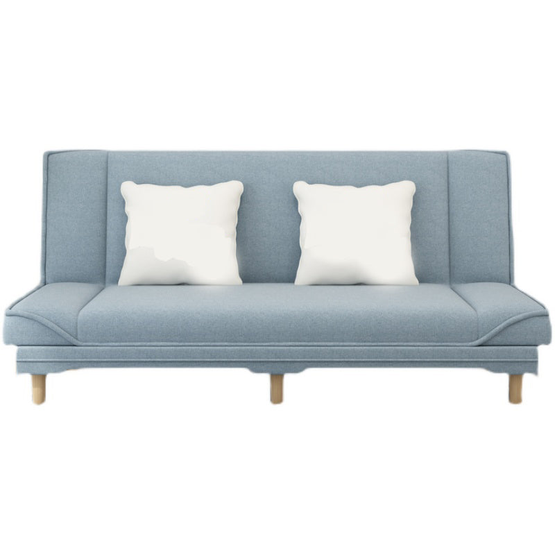 31.5 " H Contemporary Linen Armless Convertible Sleeper Sofa