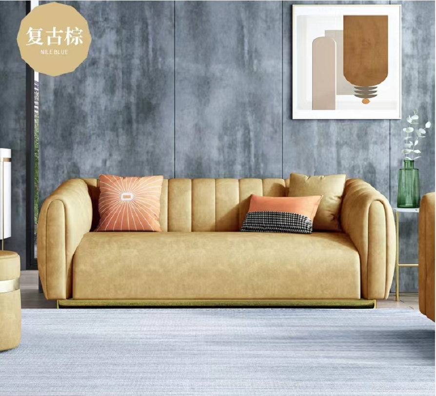 Contemporary 31.5" H Faux Leather Tuxedo Arm Sewn Pillow Back Sofa