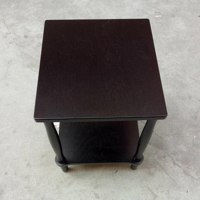 Modernistic Solid 4 Legs Wood End Table Rectangular Side Table