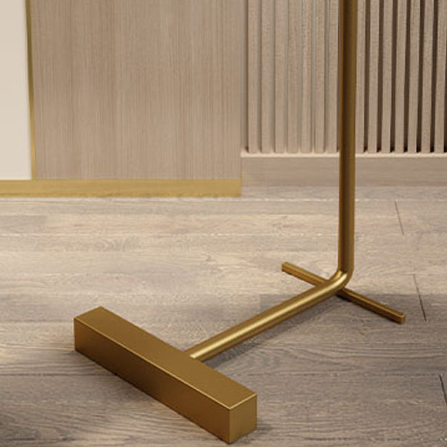 Modernistic Metal C Side Table Geometric Side End Table with Marble Top