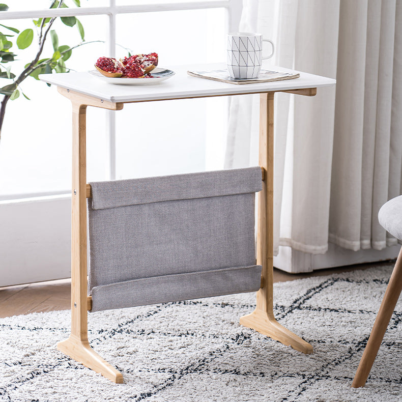 Modernistic Corner Table Rectangular Side Table for Living Room