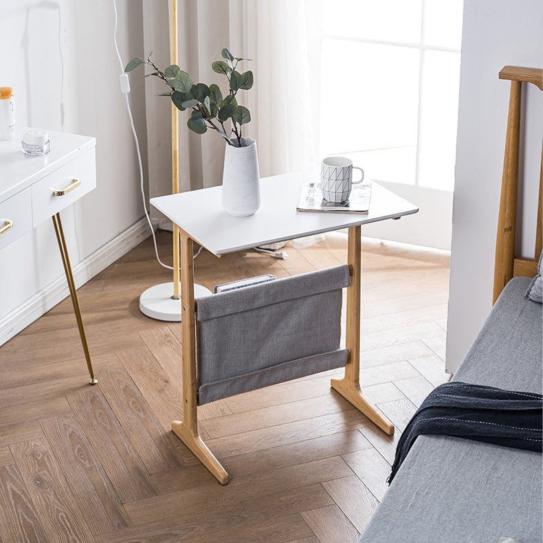 Modernistic Corner Table Rectangular Side Table for Living Room