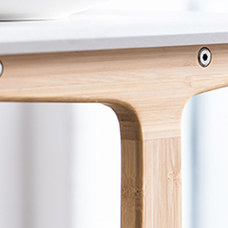 Modernistic Corner Table Rectangular Side Table for Living Room