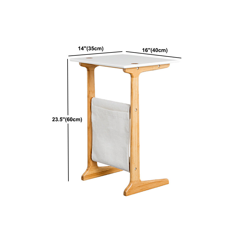 Modernistic Corner Table Rectangular Side Table for Living Room