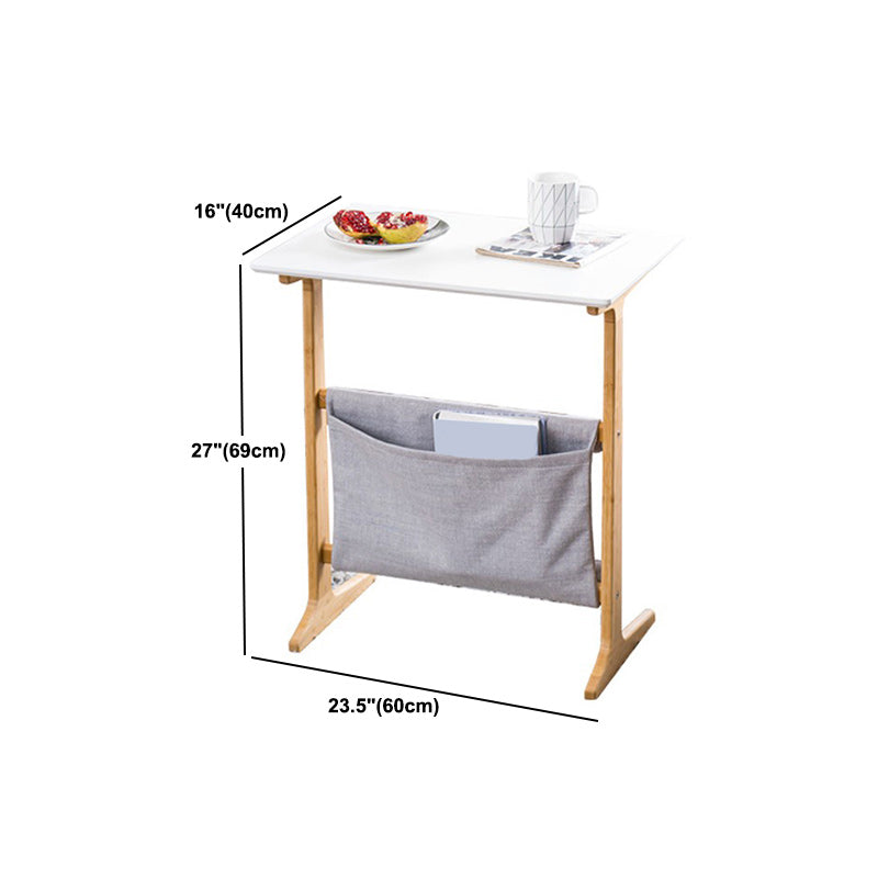 Modernistic Corner Table Rectangular Side Table for Living Room