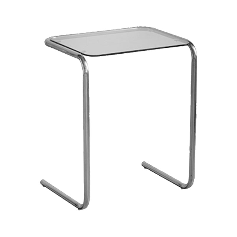 Modernistic Glass Top Corner Table Metal C Side Table for Living Room