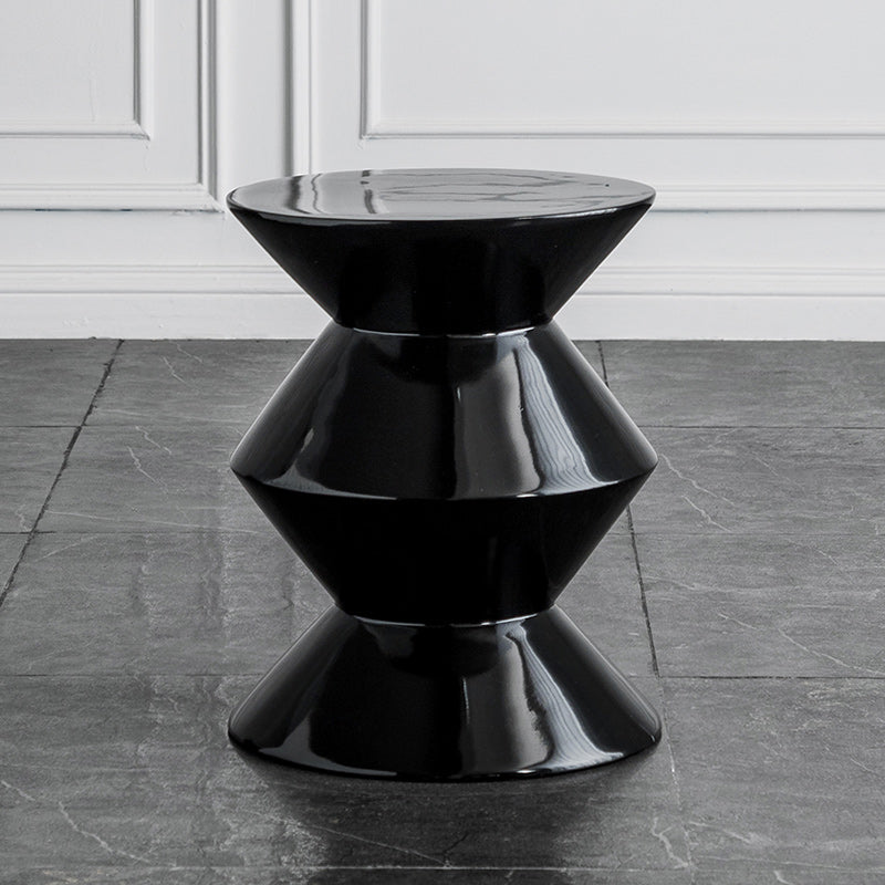 Contemporary Round Side End Table Living Room Pedestal End Table for Living Room