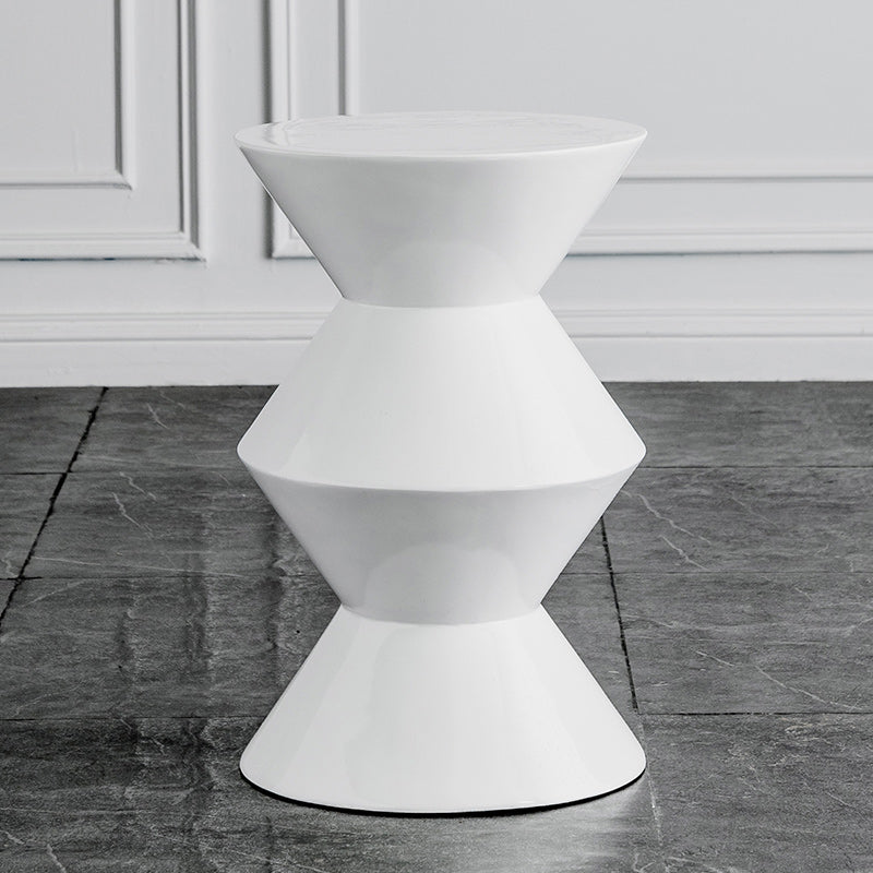 Contemporary Round Side End Table Living Room Pedestal End Table for Living Room