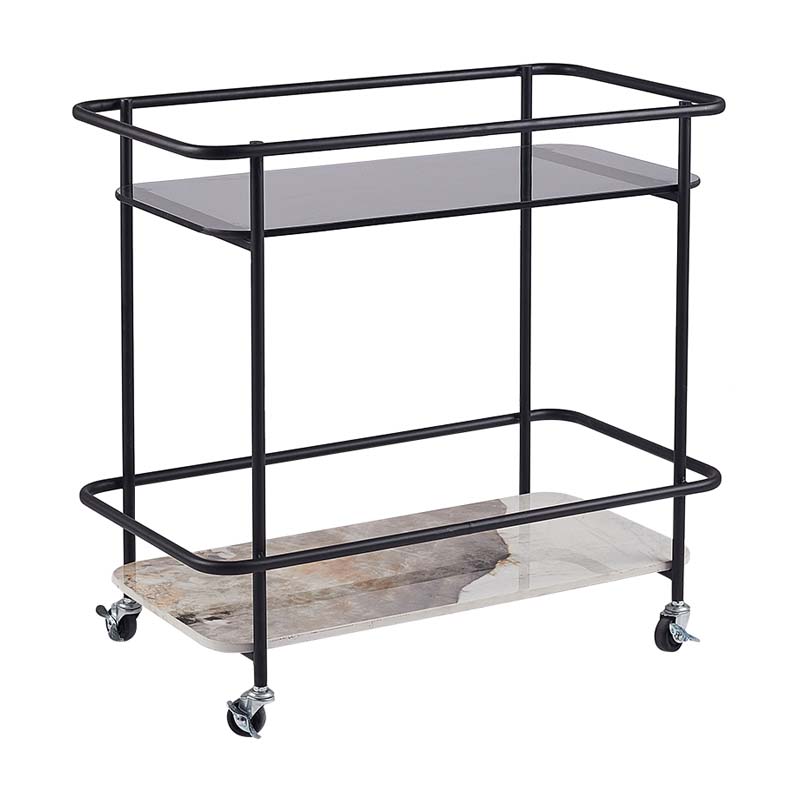 Contemporary Rectangular/Round Side End Table Glass Top Corner Table