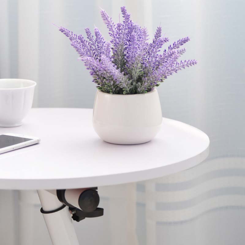 Contemporary Side End Table Round End Slide Table for Living Room