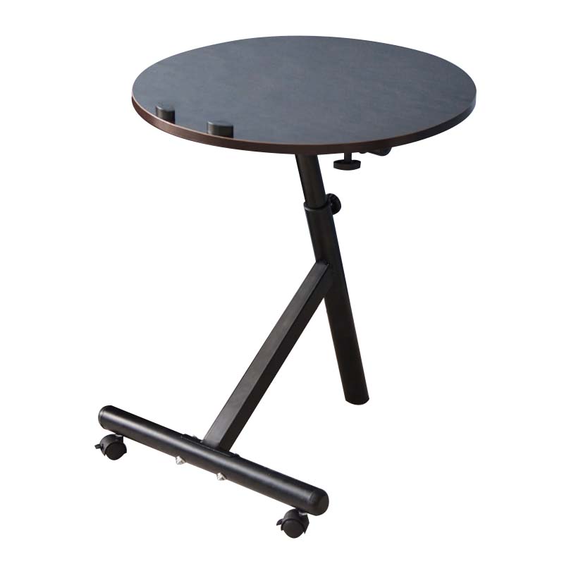 Contemporary Side End Table Round End Slide Table for Living Room
