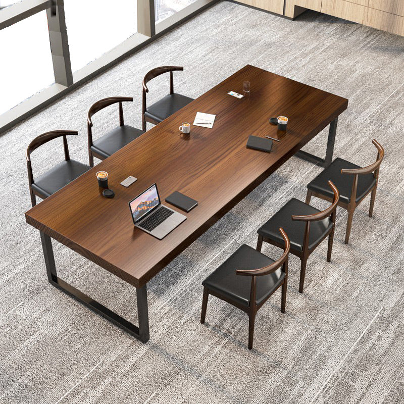 Pine Solid Wood Dining Table Rectangle Dining Table for Kitchen