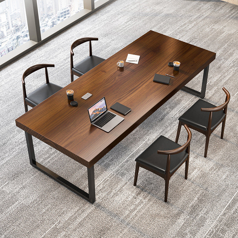 Pine Solid Wood Dining Table Rectangle Dining Table for Kitchen