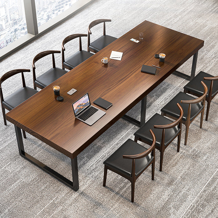 Pine Solid Wood Dining Table Rectangle Dining Table for Kitchen