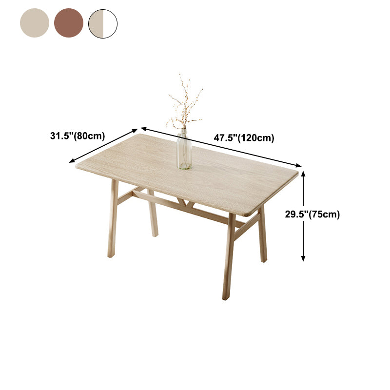 Rectangle Dining Table Medium Density Fiberboard Table for Dining Room