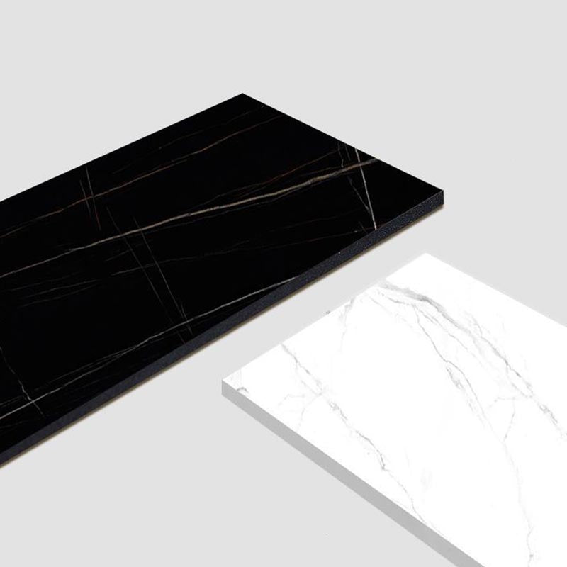 Rectangle Dining Table Stone Dining Table with Double Pedestal