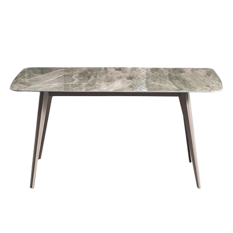 Modern Rectangle Dining Table 4 Legs Dining Table for Kitchen