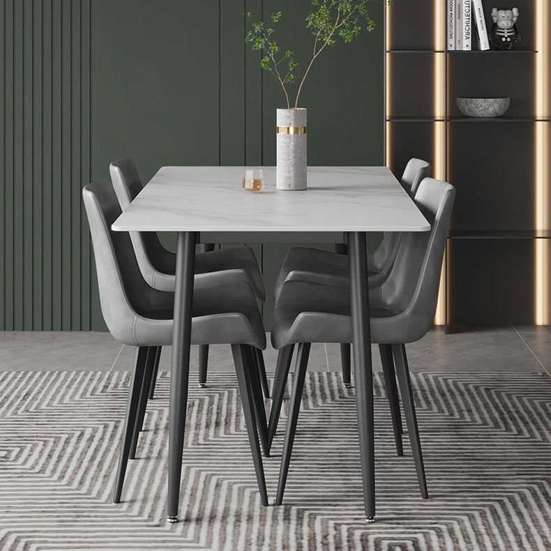 Rectangle Stone Dining Table Contemporary Dining Table for Dining Room